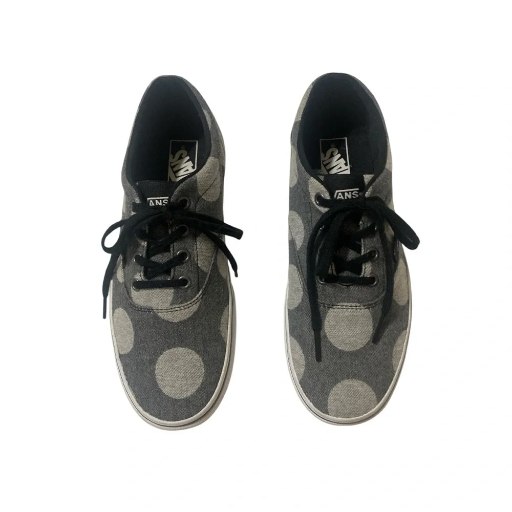 VANS Fuzzy Dot Polka Dot Doheny Platform Sneakers